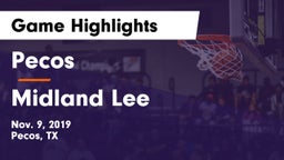 Pecos  vs Midland Lee  Game Highlights - Nov. 9, 2019