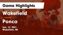 Wakefield  vs Ponca  Game Highlights - Jan. 12, 2021