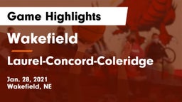 Wakefield  vs Laurel-Concord-Coleridge  Game Highlights - Jan. 28, 2021