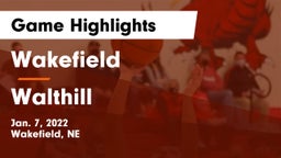 Wakefield  vs Walthill  Game Highlights - Jan. 7, 2022