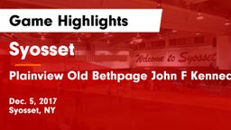 Syosset  vs Plainview Old Bethpage John F Kennedy  Game Highlights - Dec. 5, 2017