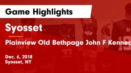 Syosset  vs Plainview Old Bethpage John F Kennedy  Game Highlights - Dec. 6, 2018