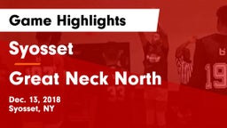 Syosset  vs Great Neck North Game Highlights - Dec. 13, 2018