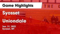 Syosset  vs Uniondale  Game Highlights - Jan. 31, 2023