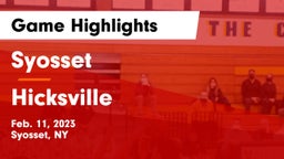 Syosset  vs Hicksville  Game Highlights - Feb. 11, 2023