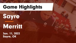 Sayre  vs Merritt  Game Highlights - Jan. 11, 2022