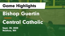 Bishop Guertin  vs Central Catholic  Game Highlights - Sept. 20, 2020
