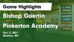Bishop Guertin  vs Pinkerton Academy Game Highlights - Oct. 3, 2021