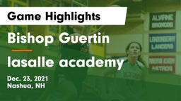 Bishop Guertin  vs lasalle academy Game Highlights - Dec. 23, 2021