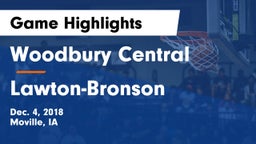 Woodbury Central  vs Lawton-Bronson  Game Highlights - Dec. 4, 2018
