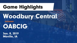 Woodbury Central  vs OABCIG Game Highlights - Jan. 8, 2019