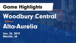 Woodbury Central  vs Alta-Aurelia  Game Highlights - Jan. 26, 2019