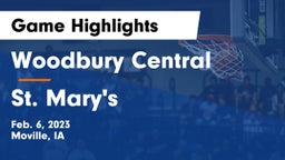 Woodbury Central  vs St. Mary's  Game Highlights - Feb. 6, 2023