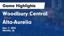Woodbury Central  vs Alta-Aurelia  Game Highlights - Dec. 7, 2023
