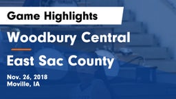Woodbury Central  vs East Sac County  Game Highlights - Nov. 26, 2018