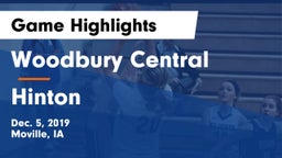 Woodbury Central  vs Hinton  Game Highlights - Dec. 5, 2019
