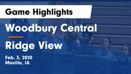 Woodbury Central  vs Ridge View  Game Highlights - Feb. 3, 2020