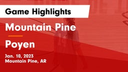 Mountain Pine  vs Poyen  Game Highlights - Jan. 10, 2023