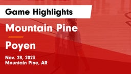Mountain Pine  vs Poyen  Game Highlights - Nov. 28, 2023