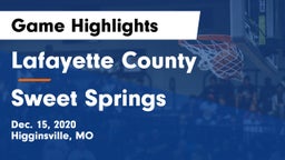 Lafayette County  vs Sweet Springs  Game Highlights - Dec. 15, 2020