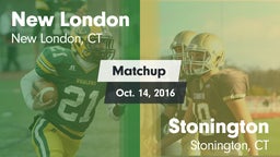 Matchup: New London High vs. Stonington  2016