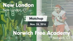 Matchup: New London High vs. Norwich Free Academy  2016