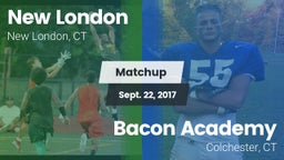 Matchup: New London High vs. Bacon Academy  2017