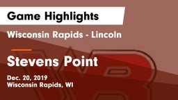 Wisconsin Rapids - Lincoln  vs Stevens Point  Game Highlights - Dec. 20, 2019