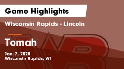 Wisconsin Rapids - Lincoln  vs Tomah  Game Highlights - Jan. 7, 2020