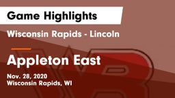 Wisconsin Rapids - Lincoln  vs Appleton East  Game Highlights - Nov. 28, 2020