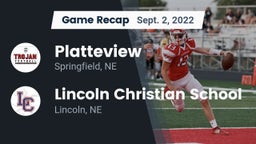 Recap: Platteview  vs. Lincoln Christian School 2022