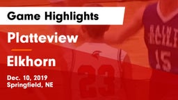 Platteview  vs Elkhorn  Game Highlights - Dec. 10, 2019