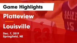 Platteview  vs Louisville  Game Highlights - Dec. 7, 2019