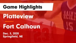 Platteview  vs Fort Calhoun  Game Highlights - Dec. 3, 2020
