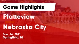Platteview  vs Nebraska City  Game Highlights - Jan. 26, 2021