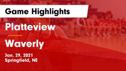 Platteview  vs Waverly  Game Highlights - Jan. 29, 2021