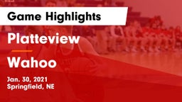 Platteview  vs Wahoo  Game Highlights - Jan. 30, 2021
