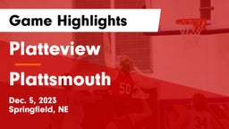 Platteview  vs Plattsmouth  Game Highlights - Dec. 5, 2023
