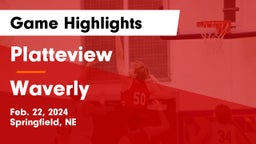 Platteview  vs Waverly  Game Highlights - Feb. 22, 2024