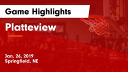 Platteview  Game Highlights - Jan. 26, 2019