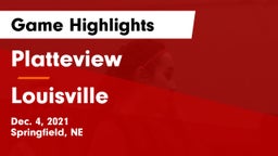Platteview  vs Louisville  Game Highlights - Dec. 4, 2021