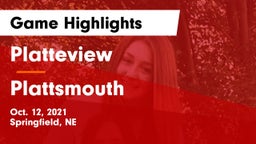 Platteview  vs Plattsmouth  Game Highlights - Oct. 12, 2021