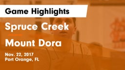 Spruce Creek  vs Mount Dora Game Highlights - Nov. 22, 2017