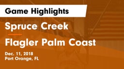 Spruce Creek  vs Flagler Palm Coast Game Highlights - Dec. 11, 2018