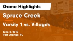 Spruce Creek  vs Varsity 1 vs. Villages Game Highlights - June 8, 2019