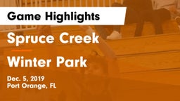 Spruce Creek  vs Winter Park  Game Highlights - Dec. 5, 2019