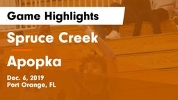 Spruce Creek  vs Apopka  Game Highlights - Dec. 6, 2019