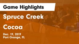 Spruce Creek  vs Cocoa Game Highlights - Dec. 19, 2019