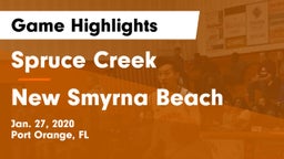Spruce Creek  vs New Smyrna Beach  Game Highlights - Jan. 27, 2020