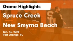 Spruce Creek  vs New Smyrna Beach  Game Highlights - Jan. 16, 2023